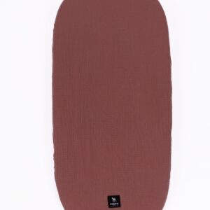 Prześcieradło do gondoli/kosza Mojżesza Muślin Moments Soft Rosewood